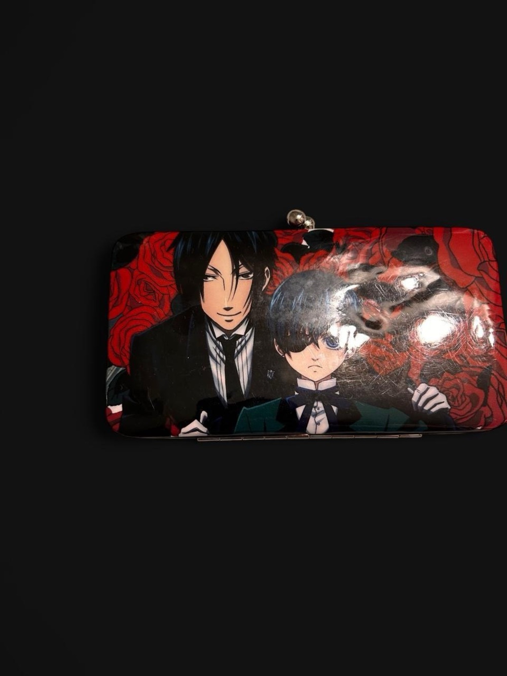 Black Butler Red and Black Clutch Wallet